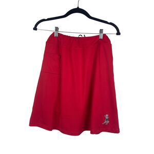 RunningSkirts Skirt Womens Medium Red Athletic Drawstring Pocket Performance